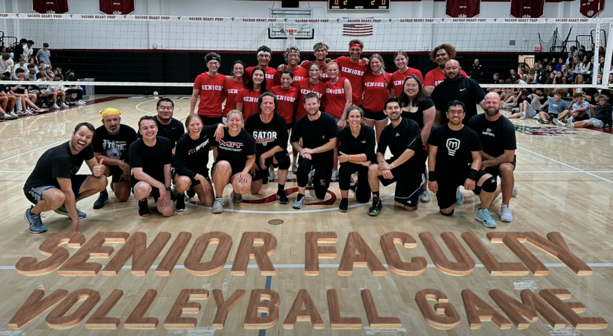 Faculty+v+Seniors+Volleyball+Game